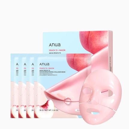 Anua Peach 70 Niacin Brightening Collagen Mask Overnight Face Mask