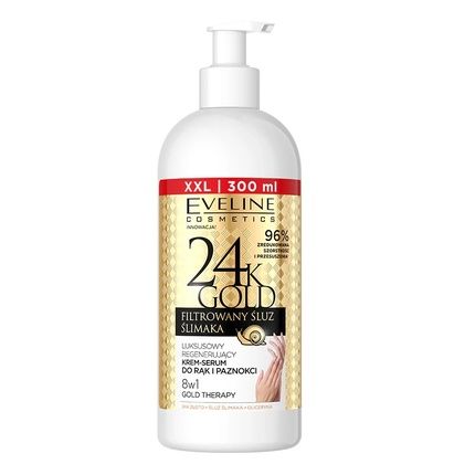 Eveline 24K Gold Luxury Regenerating Hand Cream-Serum 300Ml
