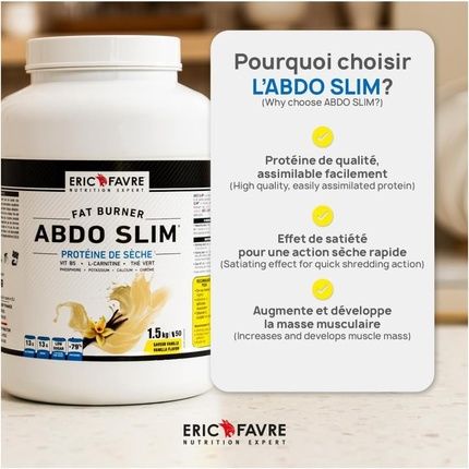 Eric Favre Abdo Slim Ultra Burner Vanilla Protein 500G - Image 3