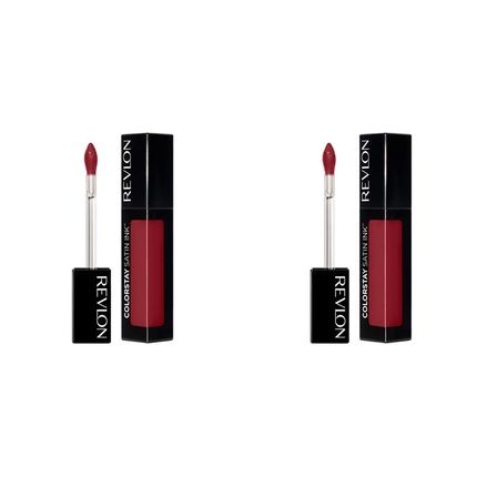 Revlon Colorstay Satin Ink Liquid Lipstick Longwear Rich Lip Color 005 Silky Sienna 0.17 Fl Oz