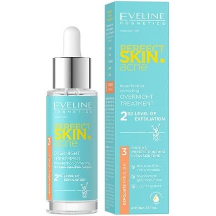 Eveline Cosmetics Night Treatment Anti-Impurities 2 Stages Of Removal Of Dead Skin