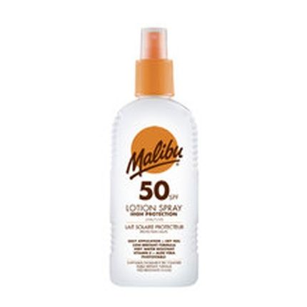 Malibu Sun Spf 50 Lotion Spray High Protection Sun Cream Vitamin Enriched 200Ml