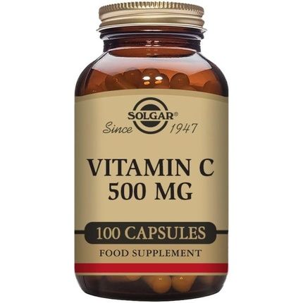 Solgar 500Mg Vitamin C Vegetable Capsules Seasonal Immunity Support Potent Antioxidant Reduces Tiredness And Fatigue Collagen Formation Vegan
