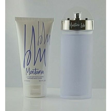 Montana Blu Gift Set For Women Eau De Toilette 100Ml And Body Lotion 150Ml - Image 4