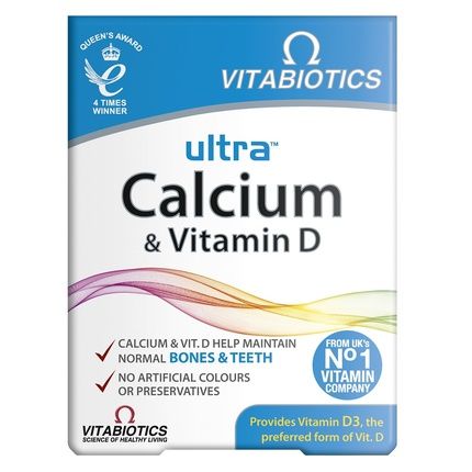 Vitabiotics Ultra Calcium + Vitamin D Dietary Supplement 30 Tablets