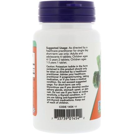 Now Foods Potassium Iodide 30Mg 60 Tablets