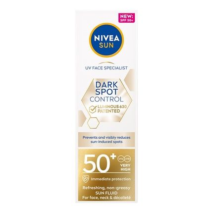 Nivea Sun Spot Control Luminous 630 Refreshing Sunscreen Fluid For Face Spf50+ 40Ml