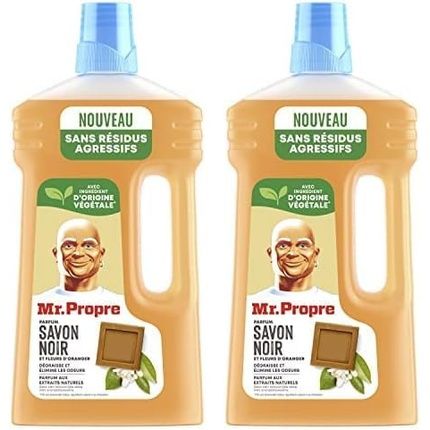 Mr. Propre Multipurpose Floor Cleaner Traditional Freshness Collection Black Soap