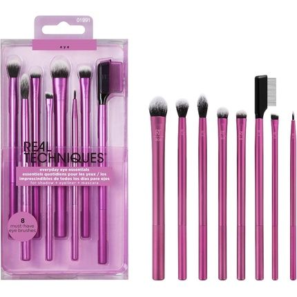 Real Techniques Everyday Eye Essentials Makeup Brush Set For Liner