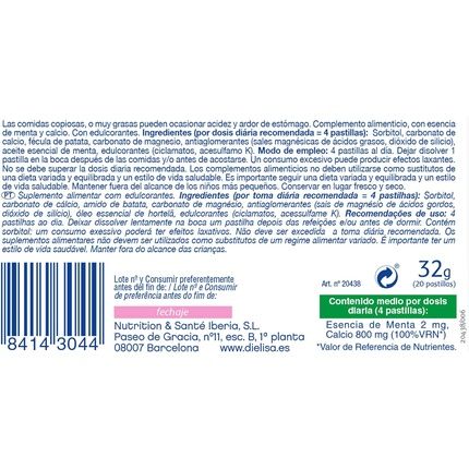 Dietisa Stomach Acid Control 20 Pastilles