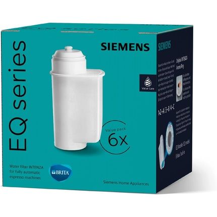 Siemens Brita Intenza Water Filter Reduces Water Hardness For Eq Series And Built-In Fully Automatic Machines White