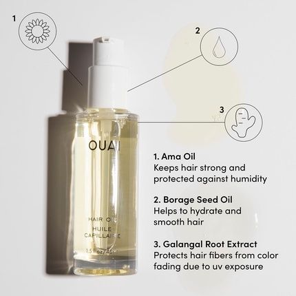 Ouai Hair Oil Heat Protectant For Frizz Control - Adds Shine - Image 3