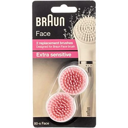 Braun Face 80-S Extra Sensitive Replacement Brush For Deep Pore Cleansing