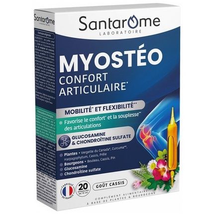Santarome Myosteo Joint Comfort 20 Ampoules - Helps Relieve Joint Discomfort