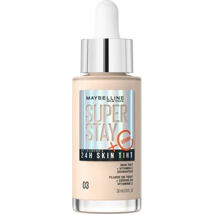 Maybelline Super Stay 24H Skin Tint Illuminating Foundation With Vitamin C 03 30Ml