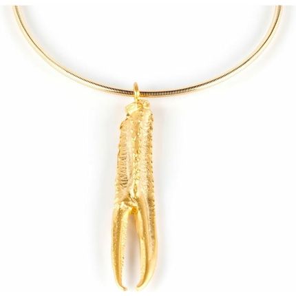 Women'S Necklace Tuent Brass Flash Plated Gold Elastic