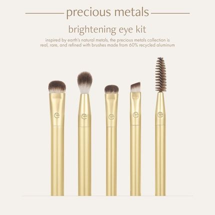 Ecotools Precious Metals Brightening Eye Set Eye Brush Kit 5 Piece Set - Image 3