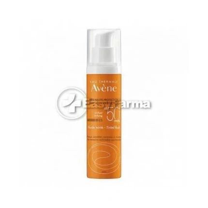 Avene Tinted Fluid Spf 50 For Sensitive Normal And Combination Skin 50 Ml