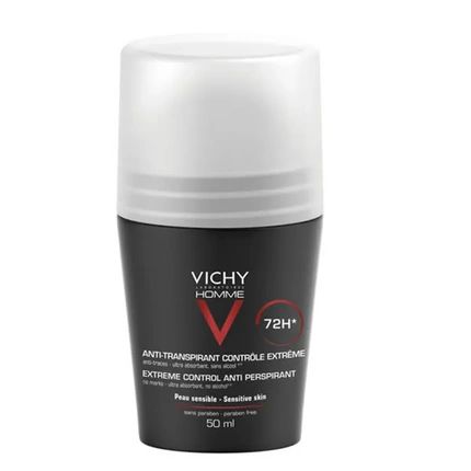 Vichy Homme Antiperspirant Deodorant Rollon 72H 50 Ml