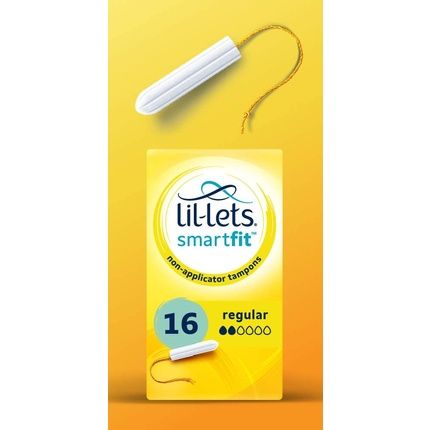 Lil-Lets Extra Comfort Regular Absorbency Non-Applicator Tampons 16 Tampons