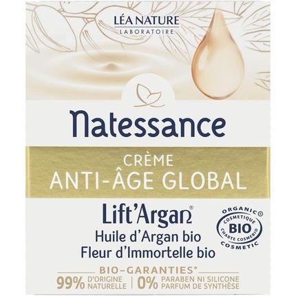 Natessance Lift'Argan Global Divine Anti-Aging Cream For Age 30 And Above 50Ml