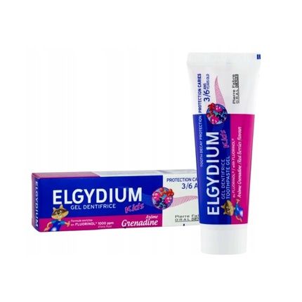 Elgydium Kids Fluorinol Protect+ Toothpaste Gel For Cavity Protection Banana Flavor 2-6 Years - 50 Ml