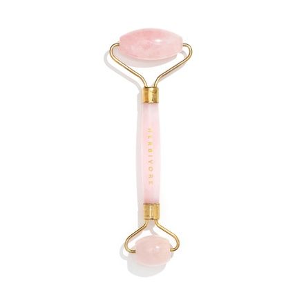 Herbivore Stone Facial Roller Helps Reduce Puffiness Ease Muscle Tension And Improve Skin Elasticity Lymphatic Drainage 1 Count Rose Quartz Roller