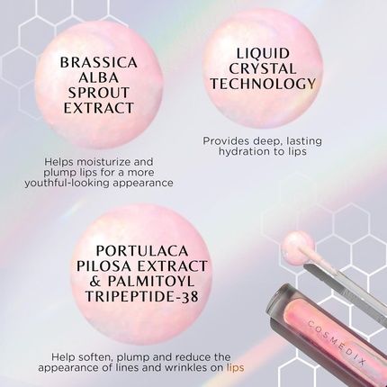 Cosmedix Lumi Crystal Liquid Crystal Lip Hydrator - Plumping Lip - Image 3