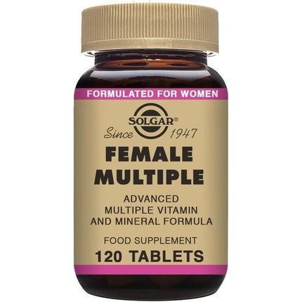 Solgar Female Multiple Multivitamin Mineral & Herbal Formula For Women 120 Tablets
