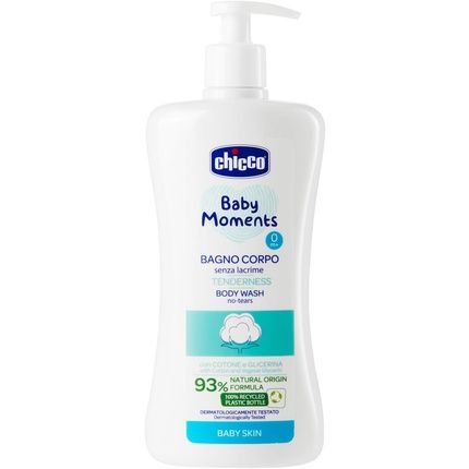 Chicco Baby Moments Tear-Free Bath Body Wash For Sensitive Hair