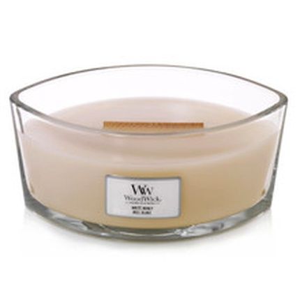 Woodwick Scented Candle Ship White Honey 4536 G