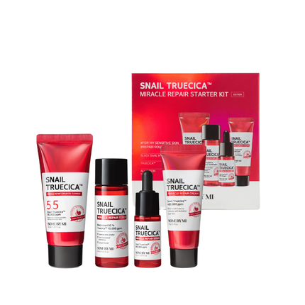 Some By Mi Snail Truecica Miracle Repair Starter Kit For Sensitive Skin - Facial Skin Care Set
