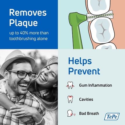 Tepe Interdental Angle Green Surgery 0.8Mm - Pack Of 25