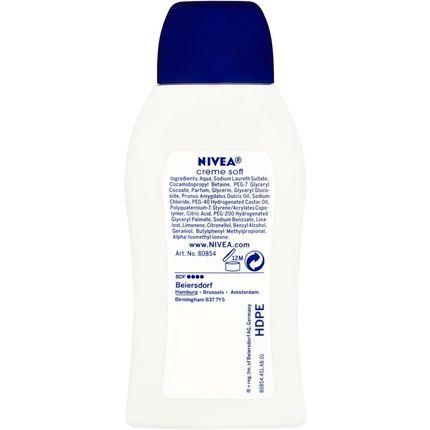 Nivea Care Shower Creme Soft Travel Size 50Ml Caring Shower Body Cream With Almond Oil Moisturising Shower Gel Body Wash Skin Moisturiser