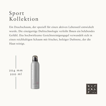 Rituals Foaming Shower Gel From The Sport Collection 200Ml With Activated Charcoal - Stimulating And Invigorating Properties With Power Recharge Technology - Image 3