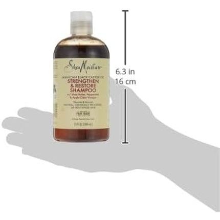 Shea Moisture Jamaican Black Castor Oil Strengthen Grow Shampoo 384Ml - Image 3