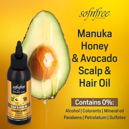 Sofn'Free Manuka Honey Scalp & Hair Oil 100Ml - Image 3
