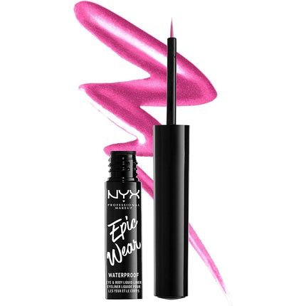 Nyx Professional Makeup Epic Wear Metallic Liquid Eyeliner - Fuschia Metal