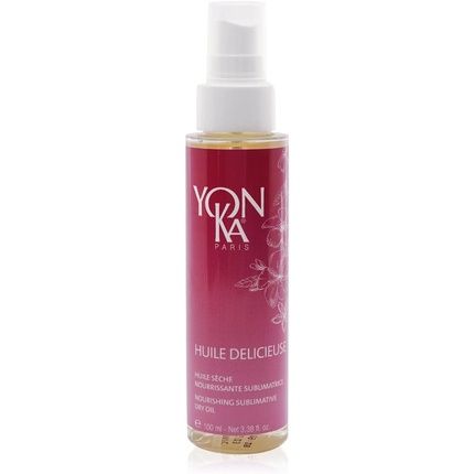 Yon-Ka Huile Delicieuse Dry Body Oil 100Ml - 99.9% Natural Origin Repairing And Nourishing For All Skin Type No Greasy Finish Delicate Jasmine And Tiare Perfume