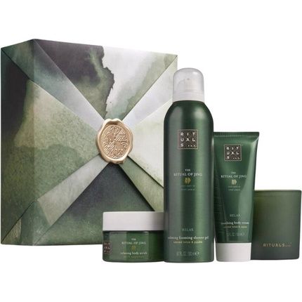 Rituals Gift Set The Ritual Of Jing M - 4 Home And Skincare Products With Lotus Flower And Jujube - Bath Gift Box