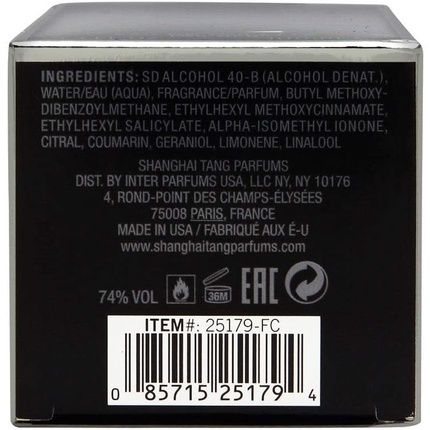 Shanghai Tang Black Iris Eau De Toilette 100Ml