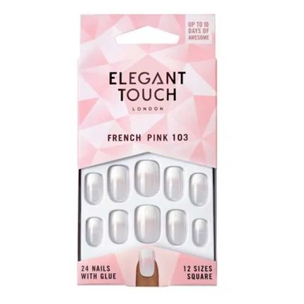 Elegant Touch French Nails 103 French Pink 24 Count