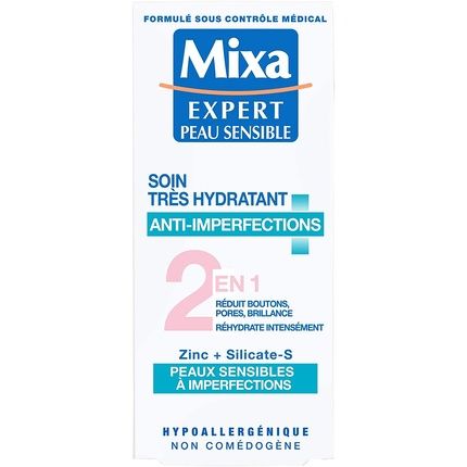 Mixa Expert Sensitive Skin - Very Moisturizing Anti-Blemish Care 2 In 1 - 50 - Image 3
