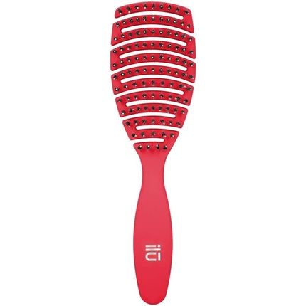 Tb Tools For Beauty Ilu My Happy Color Detangling Hairbrush For Wet And Dry Hair Red