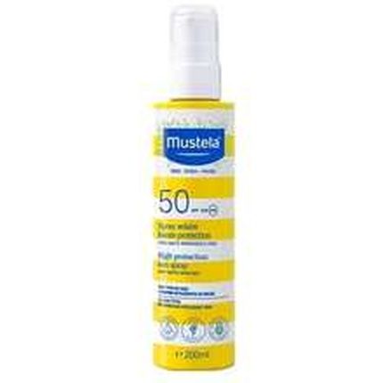 Mustela Spray Sun Milk Spf 50 For Face And Body With Avocado And Vitamin E