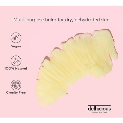 Delhicious Min-Tea Moisture Body Balm 100% Natural Moisturizer For Dry Skin Vegan & Plastic Free 70G