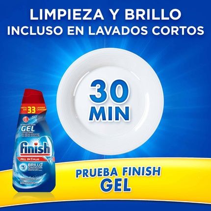 Finish Gel All In 1 Dishwasher Detergent 33 Doses - Image 3