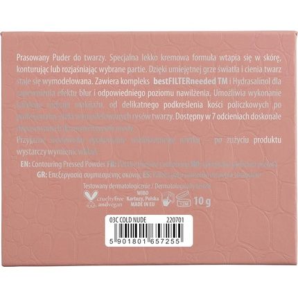 Nam Makeup Contouring Pressed Powder Nr 3 Cold Nude 10G