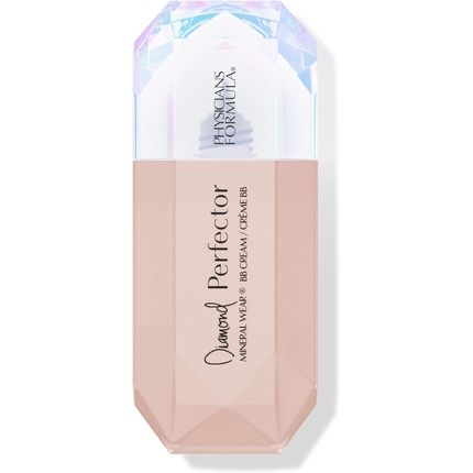 Physicians Formula Mineral Wear Diamond Perfector Bb Cream Tinted Moisturizer With Diamond Extract And Vitamin E Lightweight Coverage Luminous Finish Light To Medium