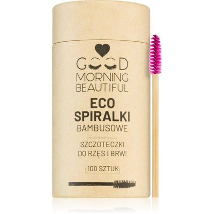 Eco Bamboo Spiral Lash And Brow Brushes - 100 Pieces